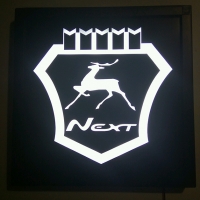 Светящийся логотип картина Газель Next