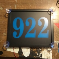 Светящаяся табличка 922