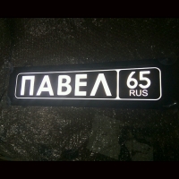 Табличка Павел светящаяся,Светящаяся табличка Павел в стиле госномера с цифрами региона,Именная Павел светящаяся табличка,Табличка госномер на стекло,табличка номер на стекло,табличка с номером, табличка с именем,светящаяся табличка с именем,светящаяся та