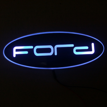Светящийся логотип FORD,светящаяся эмблема FORD,светящийся логотип на авто FORD,светящийся логотип на автомобиль FORD,подсветка логотипа FORD,2D,3D,4D,5D,6D