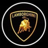 Беспроводная подсветка дверей с логотипом Lamborghini