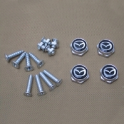 болты номерного знака с логотипом Mazda,Декоративный болт для номерного знака с логотипом Mazda,Болты для крепления госномера Mazda,декоративных болтов на номерные знаки логотипом Mazda купить,заказать,доставка