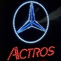 Светящийся логотип для грузовика MERCEDES