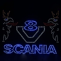 Светящийся логотип для грузовика SCANIA