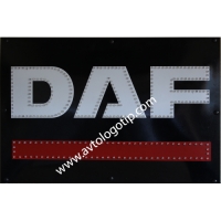  Светящийся логотип DAF,светящийся логотип для грузовика DAF,светящаяся эмблема DAF,табличка DAF,картина DAF,логотип на стекло DAF,светящаяся картина DAF,светодиодный логотип DAF,Truck Led Logo DAF,12v,24v