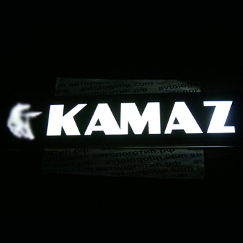Светящаяся неоновая табличка Камаз + Конь
