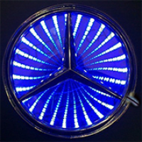 3D светящийся логотип MERCEDES