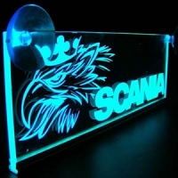 Светящаяся табличка Scania 3D