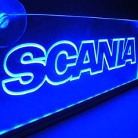 Светящаяся табличка Scania 2D